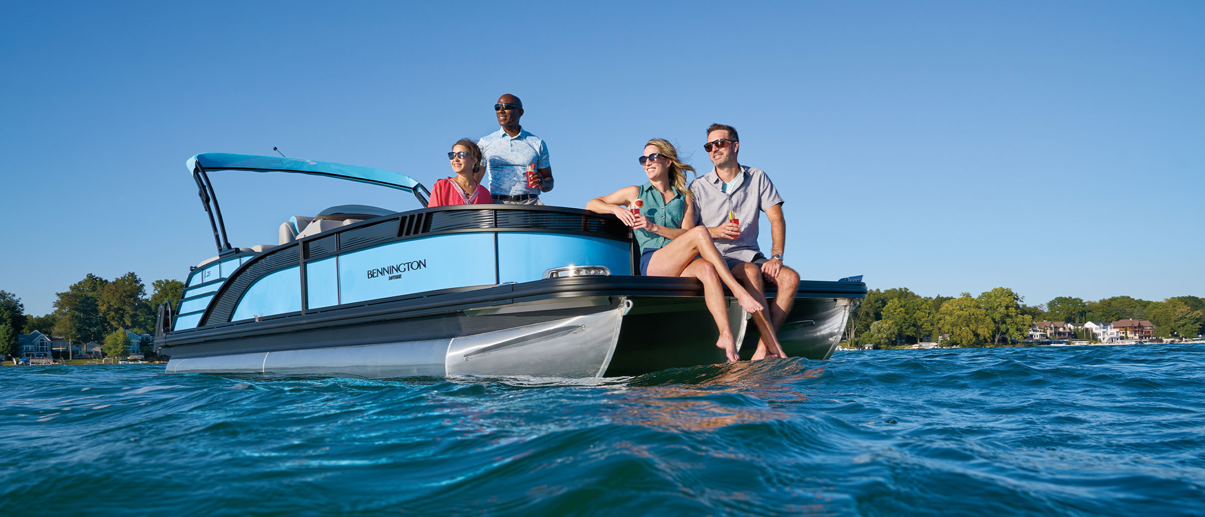 Boat owner enjoying time on the water with extended service coverage